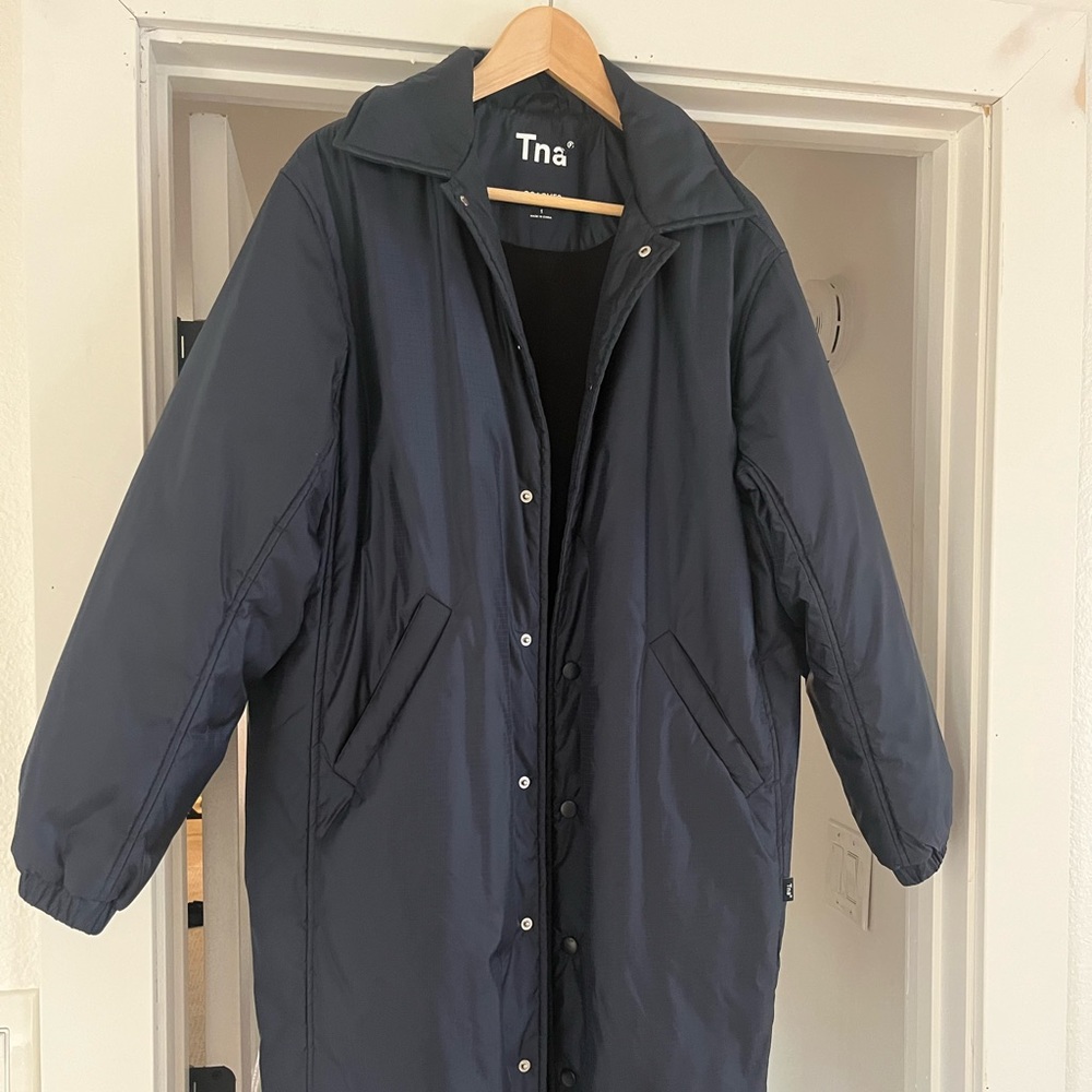 TNA midnight blue Coaches Jacket
